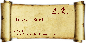 Linczer Kevin névjegykártya